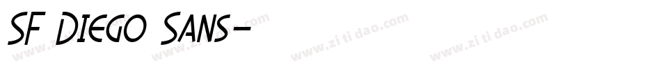 SF Diego Sans字体转换